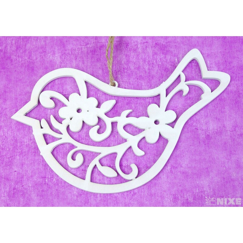 ZÁVĚS MIX 18cm 4ks*BÍLÁ