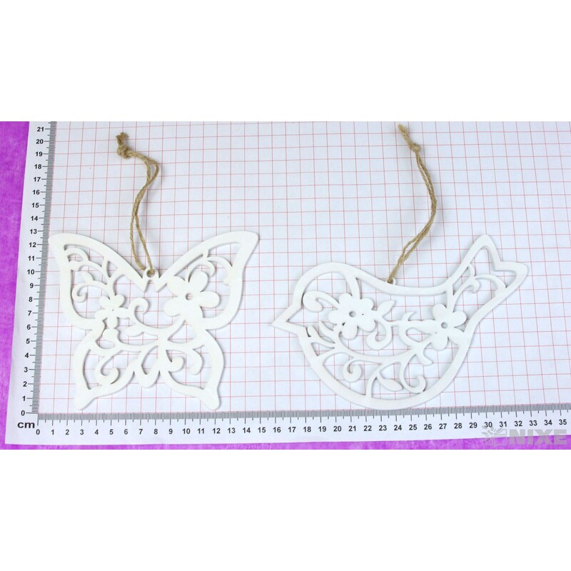 ZÁVĚS MIX 18cm 4ks*BÍLÁ