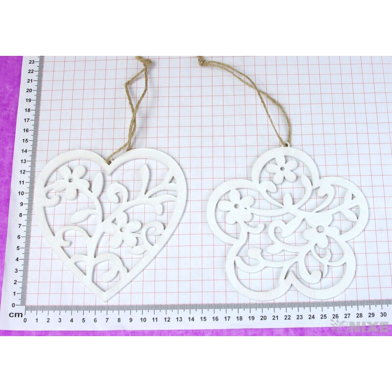 ZÁVĚS MIX 18cm 4ks*BÍLÁ