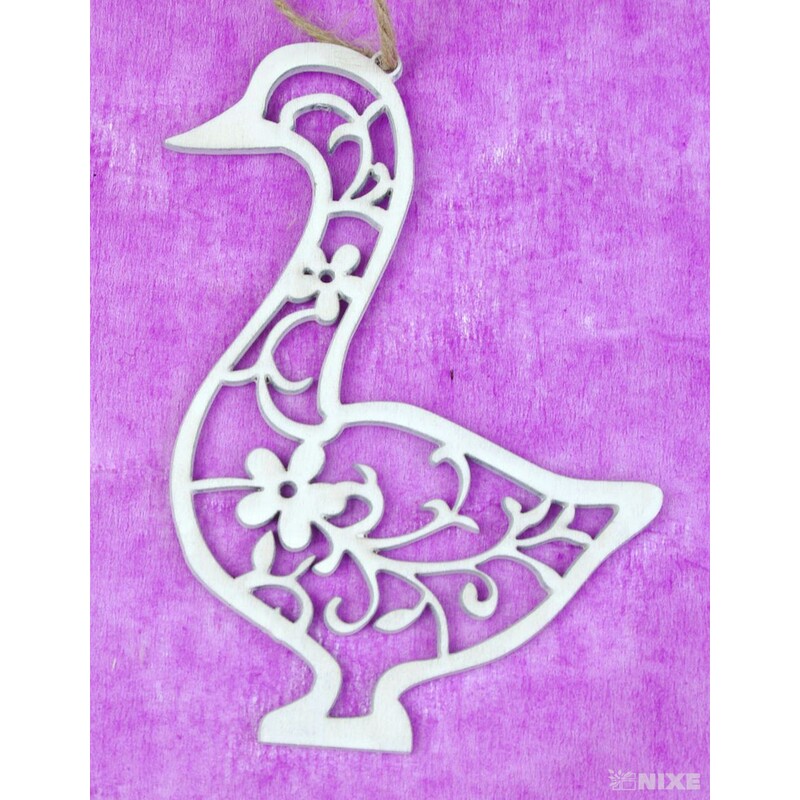 ZÁVĚS MIX 8cm 4ks*BÍLÁ