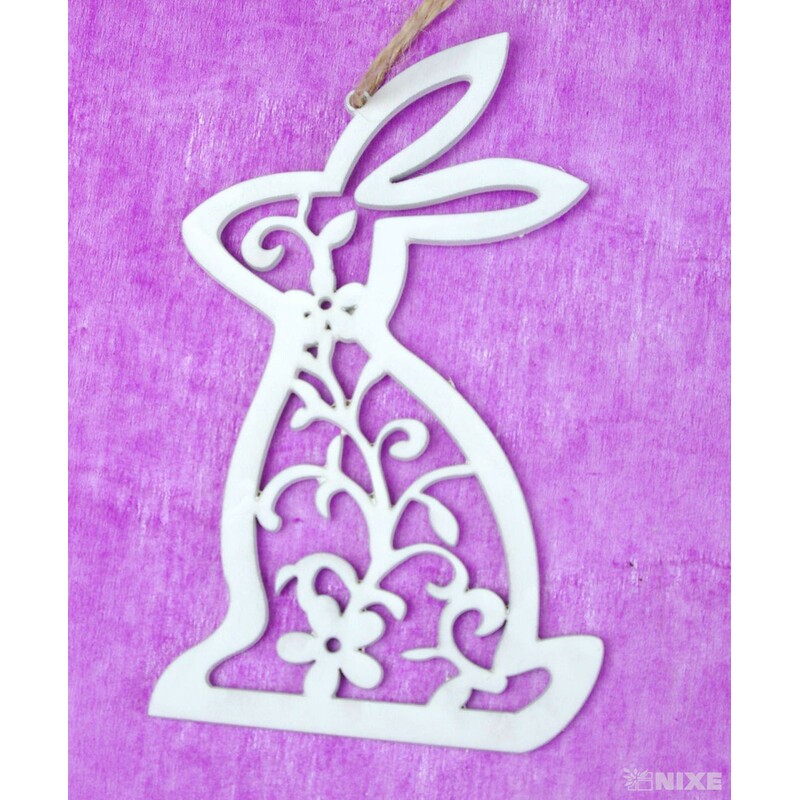 ZÁVĚS MIX 8cm 4ks*BÍLÁ