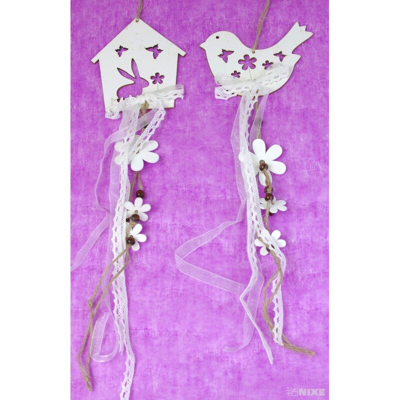 ZÁVĚS MIX 12cm*BÍLÁ