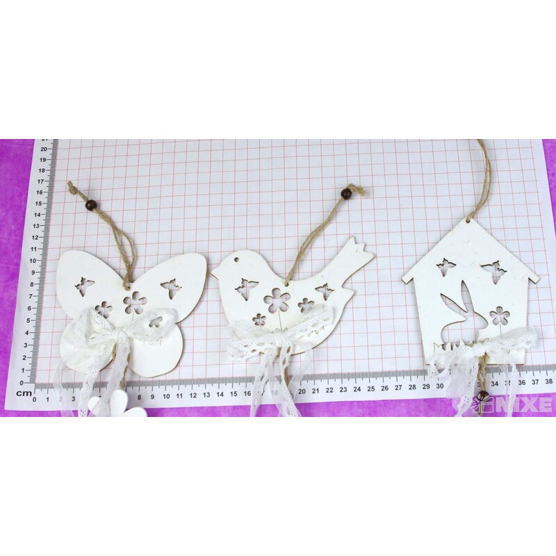 ZÁVĚS MIX 12cm*BÍLÁ