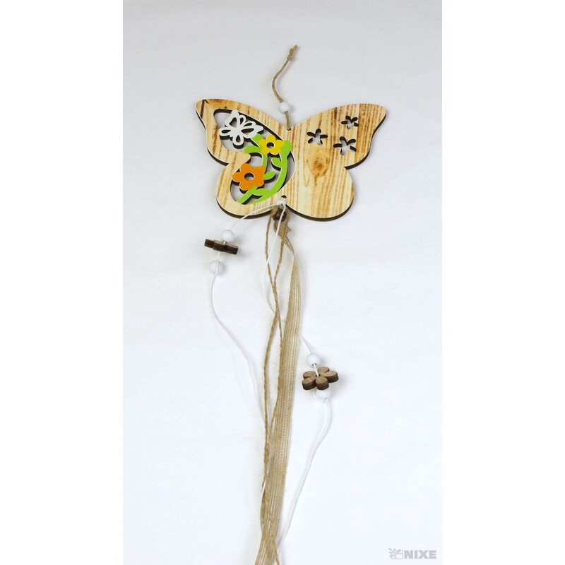 ZÁVĚS MOTÝL 15x50cm*PŘÍRODNÍ