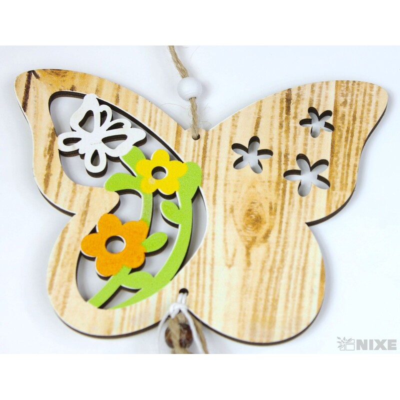 ZÁVĚS MOTÝL 15x50cm*PŘÍRODNÍ