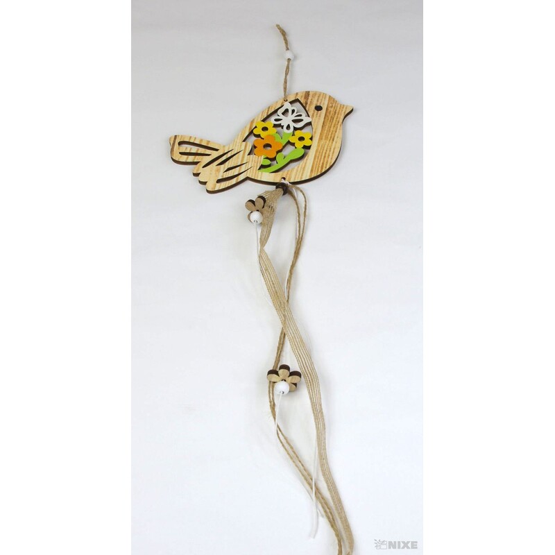 ZÁVĚS PTÁČEK 15x50cm*PŘÍRODNÍ