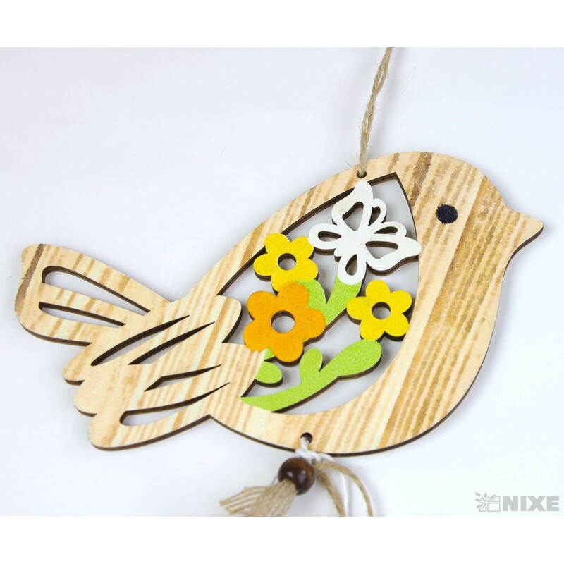 ZÁVĚS PTÁČEK 15x50cm*PŘÍRODNÍ