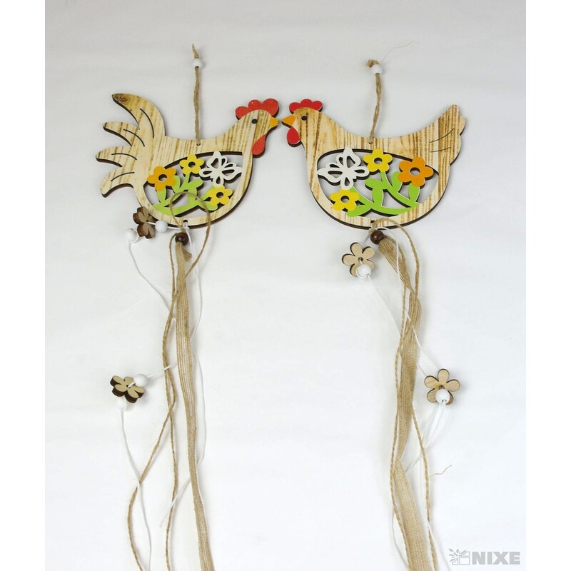 ZÁVĚS KOHOUT 15x50cm*PŘÍRODNÍ