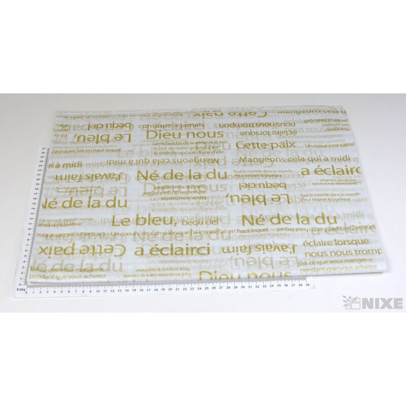 ARCH PAPÍR HEDVÁBNÝ 70x50cm 50ks*ZLATÁ