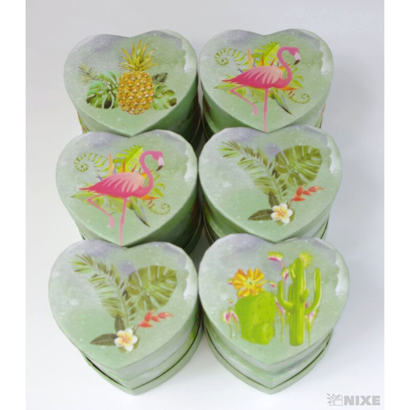 KRABICE SRDCE MIX 12ks 10x5cm*