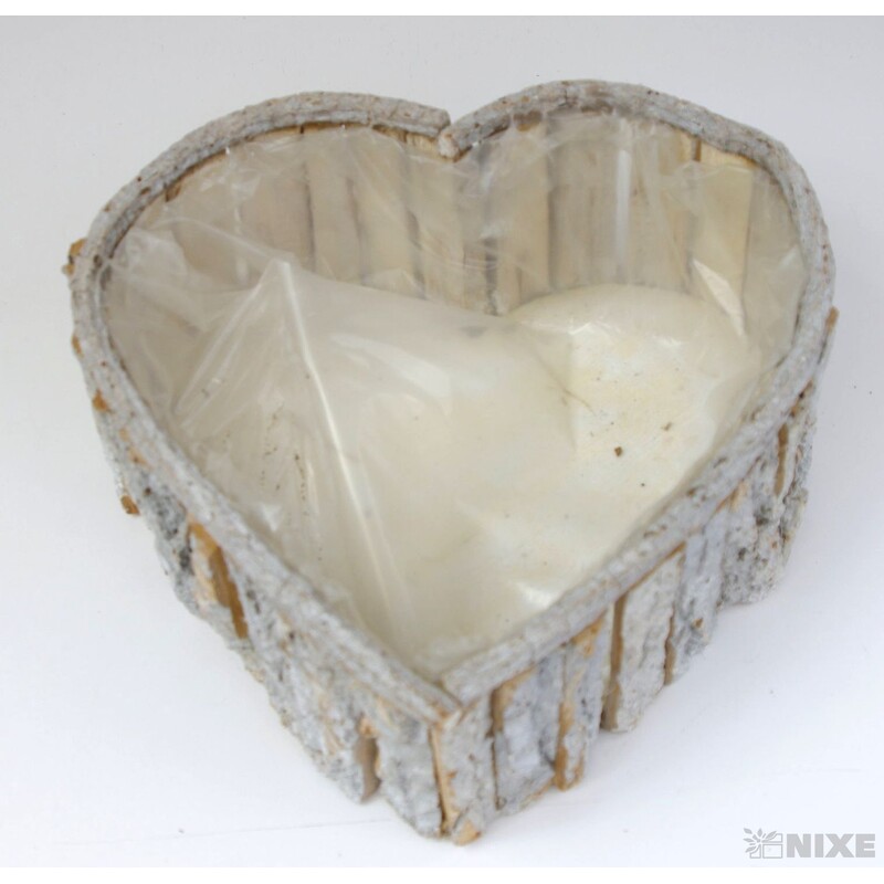 OBAL SRDCE 27x10cm 20x9 15x8*PŘÍRODNÍ