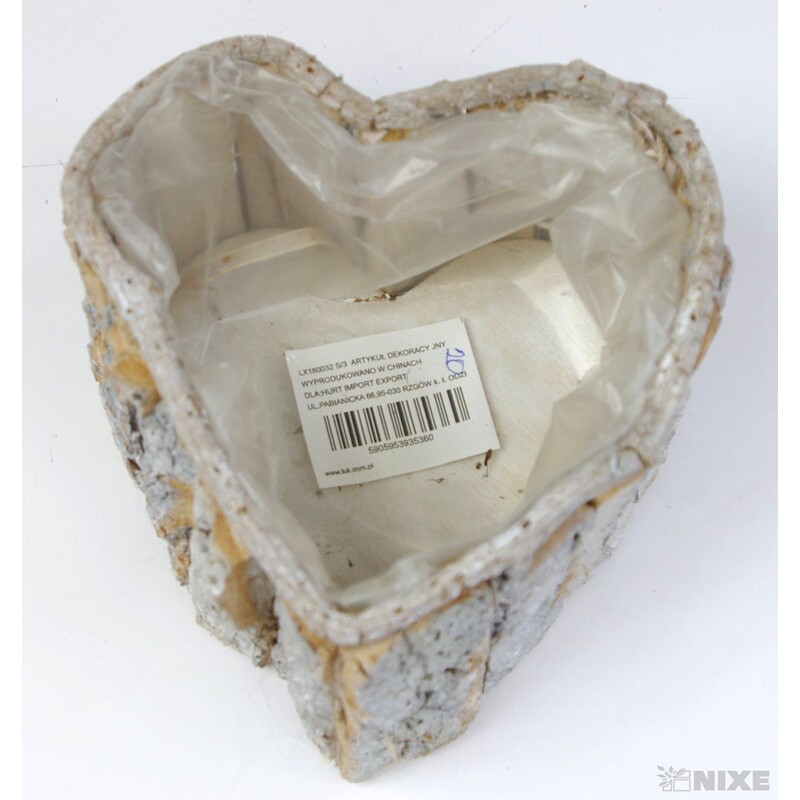 OBAL SRDCE 27x10cm 20x9 15x8*PŘÍRODNÍ