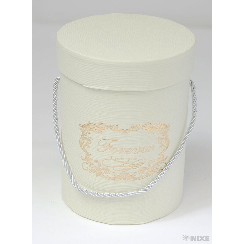 KVĚTINOVÝ BOX pr. 13x18cm*KRÉMOVÁ