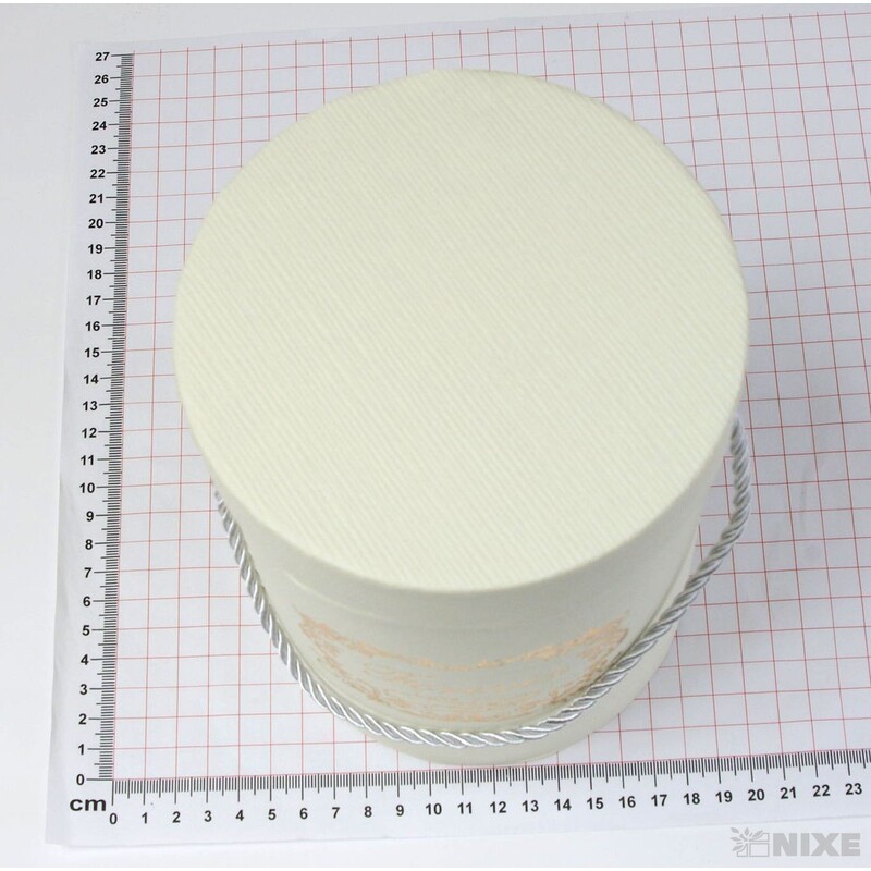 KVĚTINOVÝ BOX pr. 13x18cm*KRÉMOVÁ