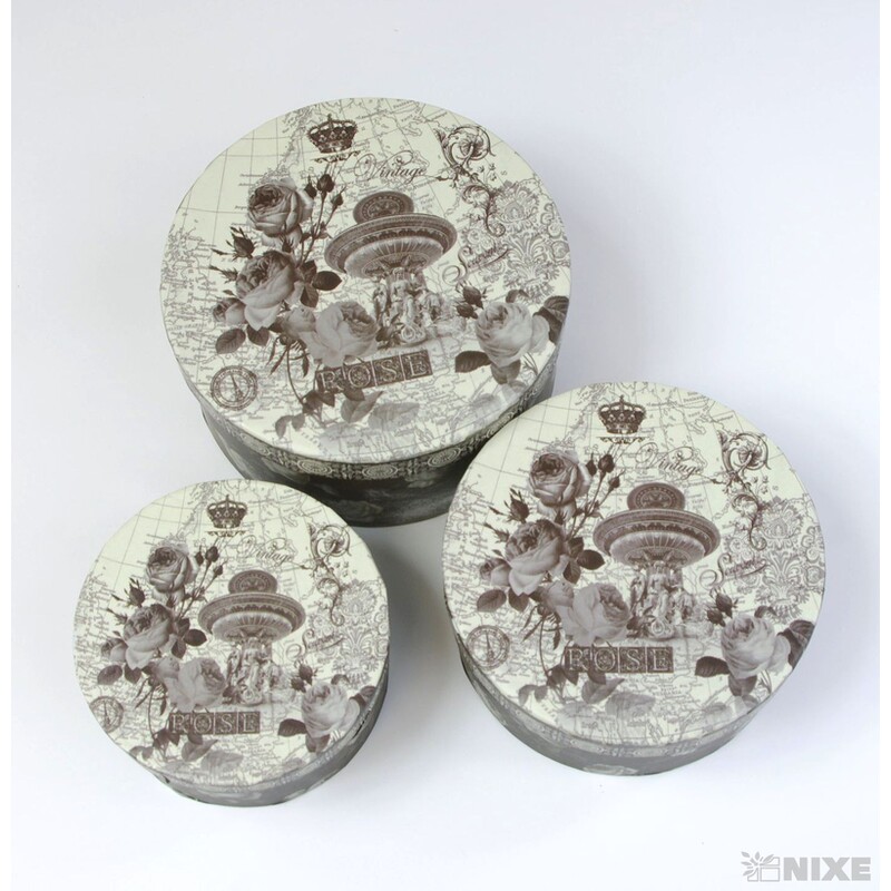 KVĚTINOVÝ BOX 3ks pr. 13x6cm 11x5 9x4*PŘÍRODNÍ