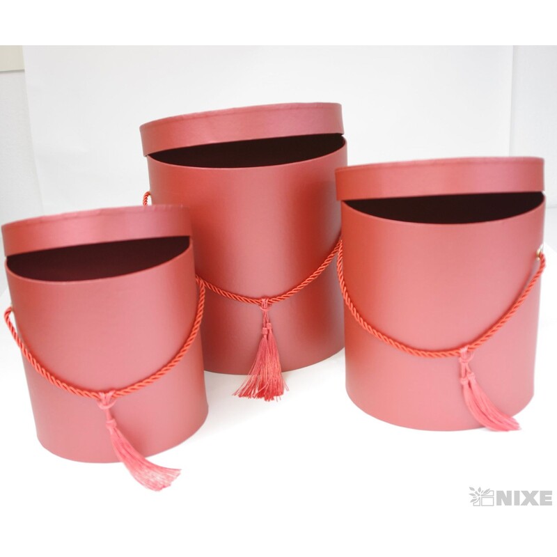 KVĚTINOVÝ BOX 3ks pr. 21x21cm 19x19 16x17*MIX BAREV