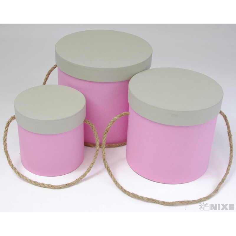 KVĚTINOVÝ BOX 3ks pr. 12x11cm 15x14cm 17x16cm*MIX BAREV