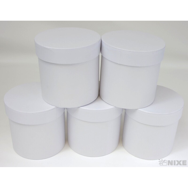 KVĚTINOVÝ BOX 5ks pr. 12x12cm*BÍLÁ