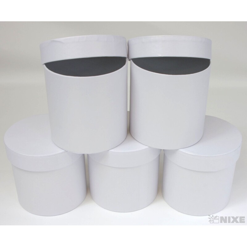 KVĚTINOVÝ BOX 5ks pr. 12x12cm*BÍLÁ