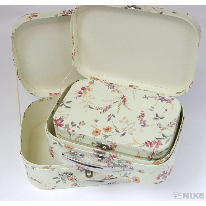 KUFŘÍK 3ks  27x19x8cm 24x17x6cm 22x14x5cm*MIX BAREV