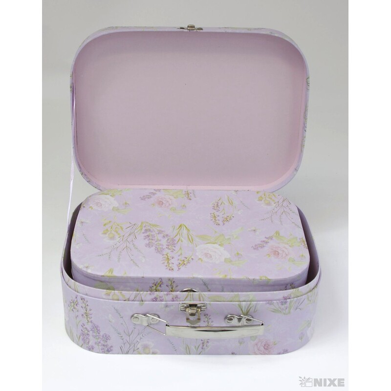 KUFŘÍK 3ks  27x19x8cm 24x17x6cm 22x14x5cm*MIX BAREV