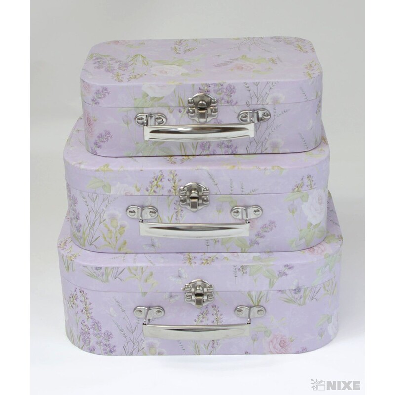 KUFŘÍK 3ks  27x19x8cm 24x17x6cm 22x14x5cm*MIX BAREV