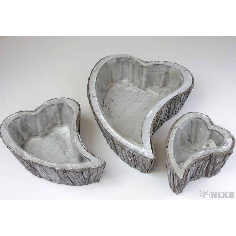 OBAL SRDCE 45x9cm 28x9 20x9*PŘÍRODNÍ