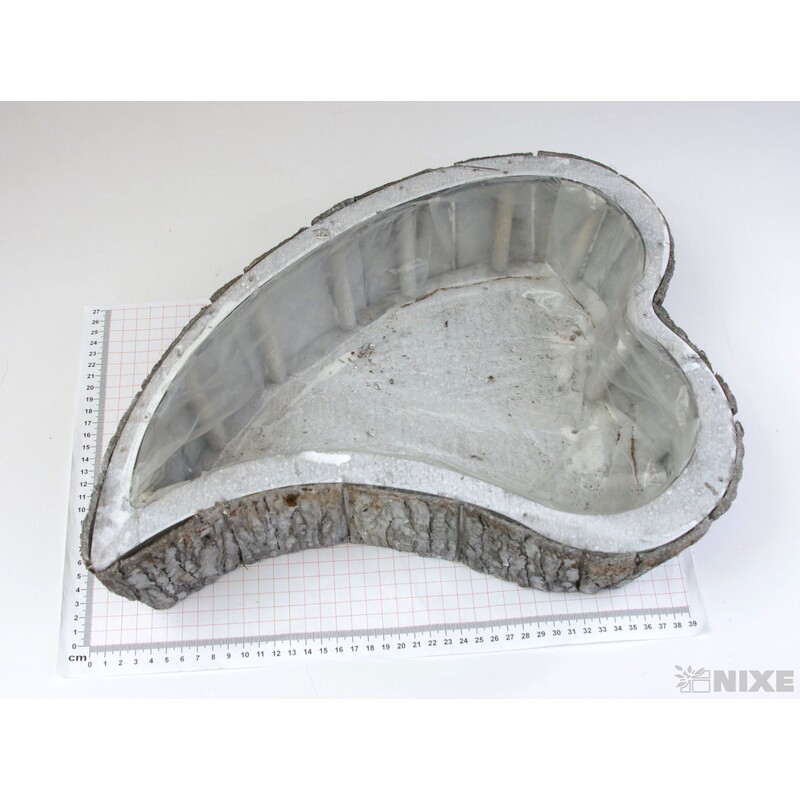 OBAL SRDCE 45x9cm 28x9 20x9*PŘÍRODNÍ