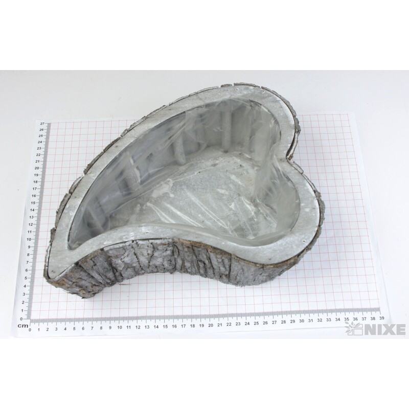 OBAL SRDCE 45x9cm 28x9 20x9*PŘÍRODNÍ