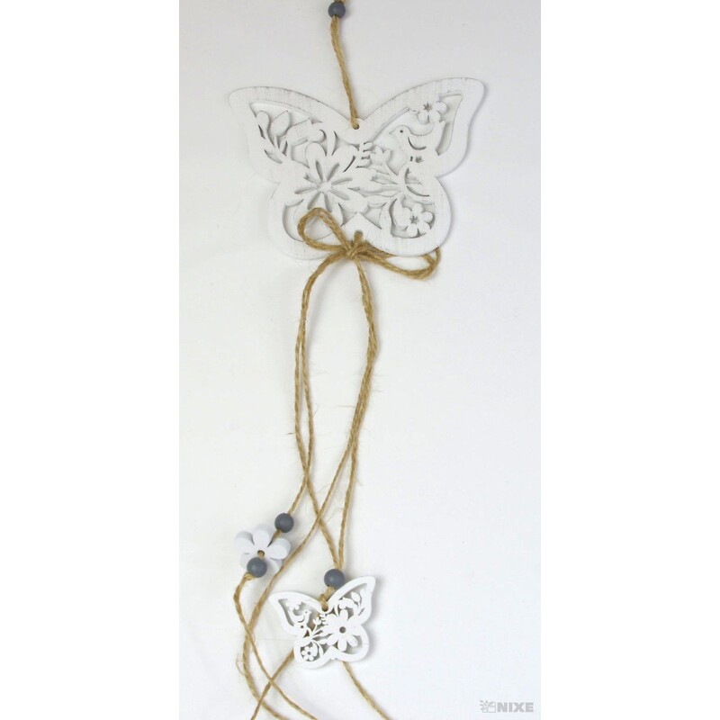 ZÁVĚS MOTÝL 13x45cm*BÍLÁ
