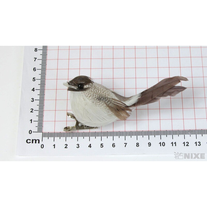 PTÁČEK  KLIPS 10cm 8ks*PŘÍRODNÍ