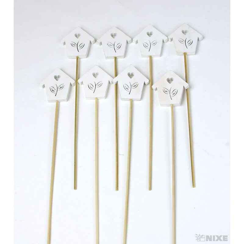 ZÁPICH BUDKA 8ks 5x23,5cm*BÍLÁ