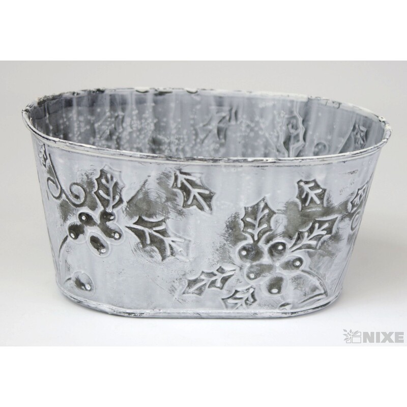 PLECHOVÝ OBAL 17x11x8cm*BÍLÁ