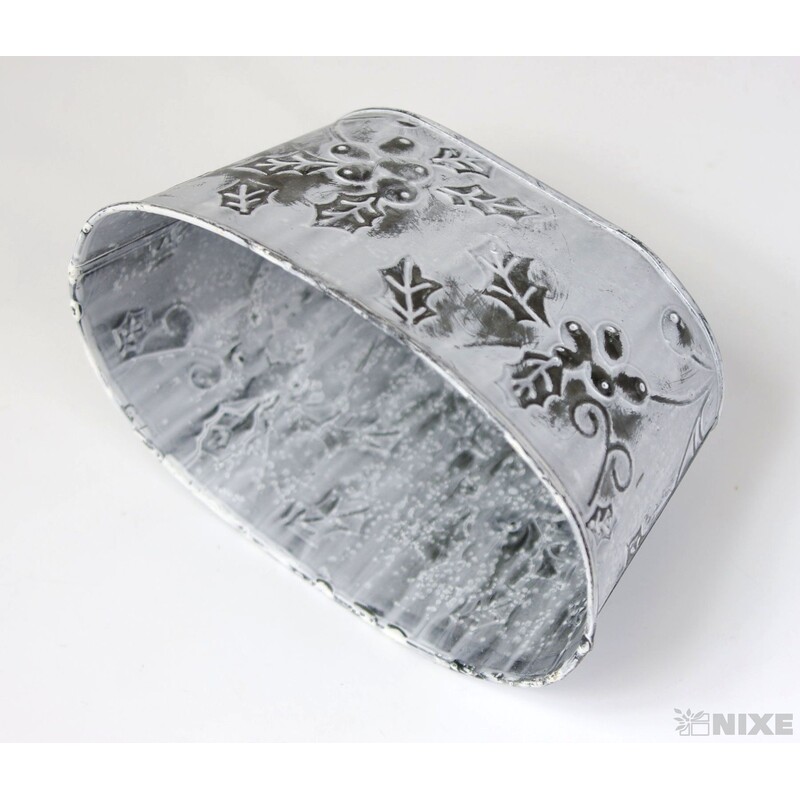 PLECHOVÝ OBAL 17x11x8cm*BÍLÁ