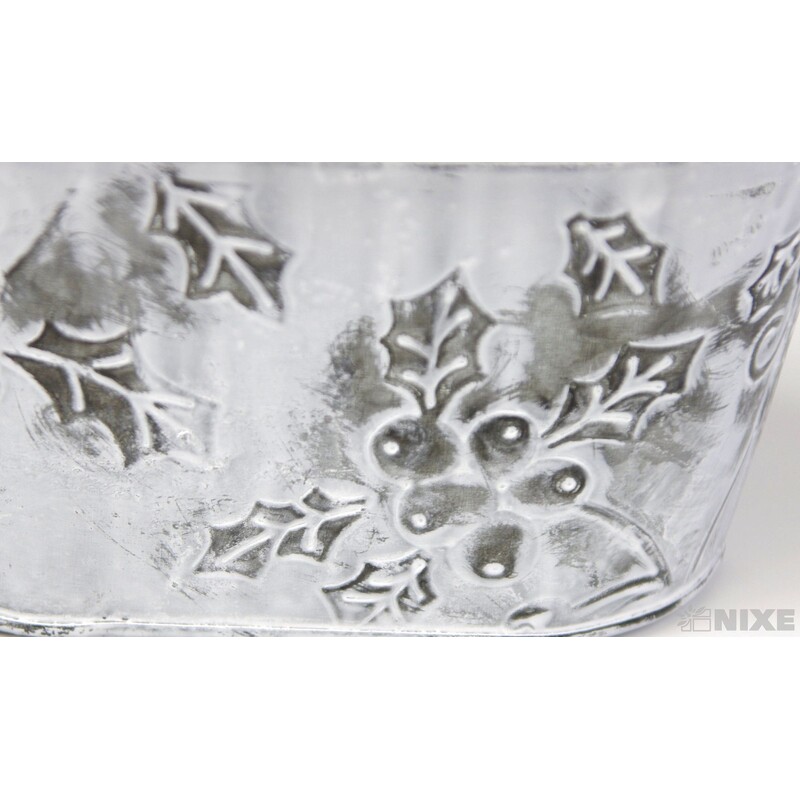 PLECHOVÝ OBAL 17x11x8cm*BÍLÁ