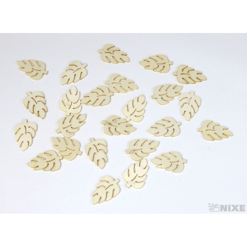 LIST DŘEVO 4cm 24ks*MIX BAREV