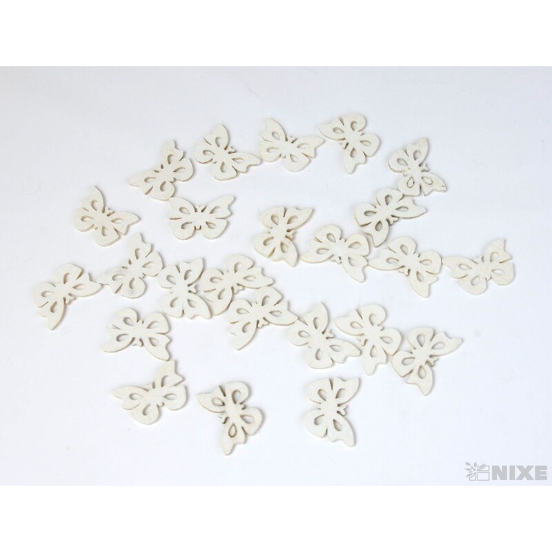 MOTÝL DŘEVO 3x2cm 24ks*MIX BAREV