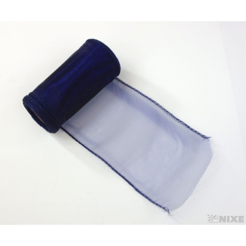 ORGANZA 12cmx8m*MODRÁ TM.