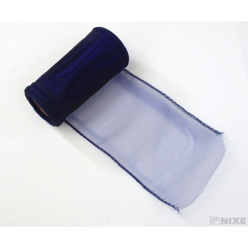 ORGANZA 12cmx8m*MODRÁ TM.