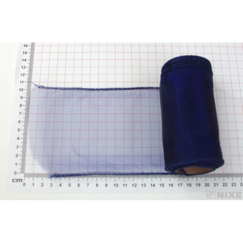 ORGANZA 12cmx8m*MODRÁ TM.