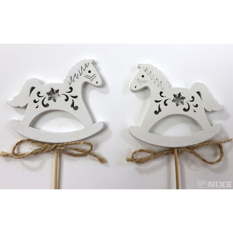 ZÁPICH KONÍK 7x26x6cm 10ks*BÍLÁ