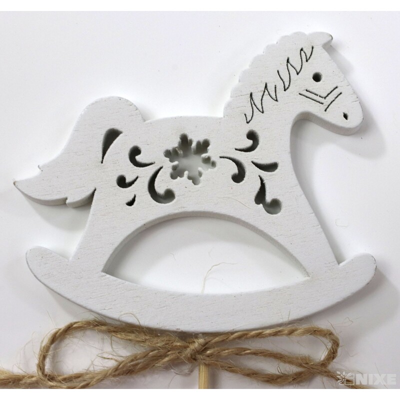 ZÁPICH KONÍK 7x26x6cm 10ks*BÍLÁ