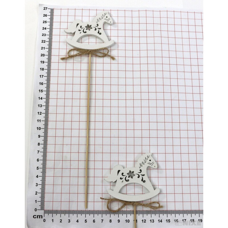 ZÁPICH KONÍK 7x26x6cm 10ks*BÍLÁ