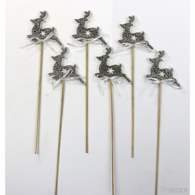 ZÁPICH JELEN 6x26x6cm 6ks*STŘÍBRNÁ