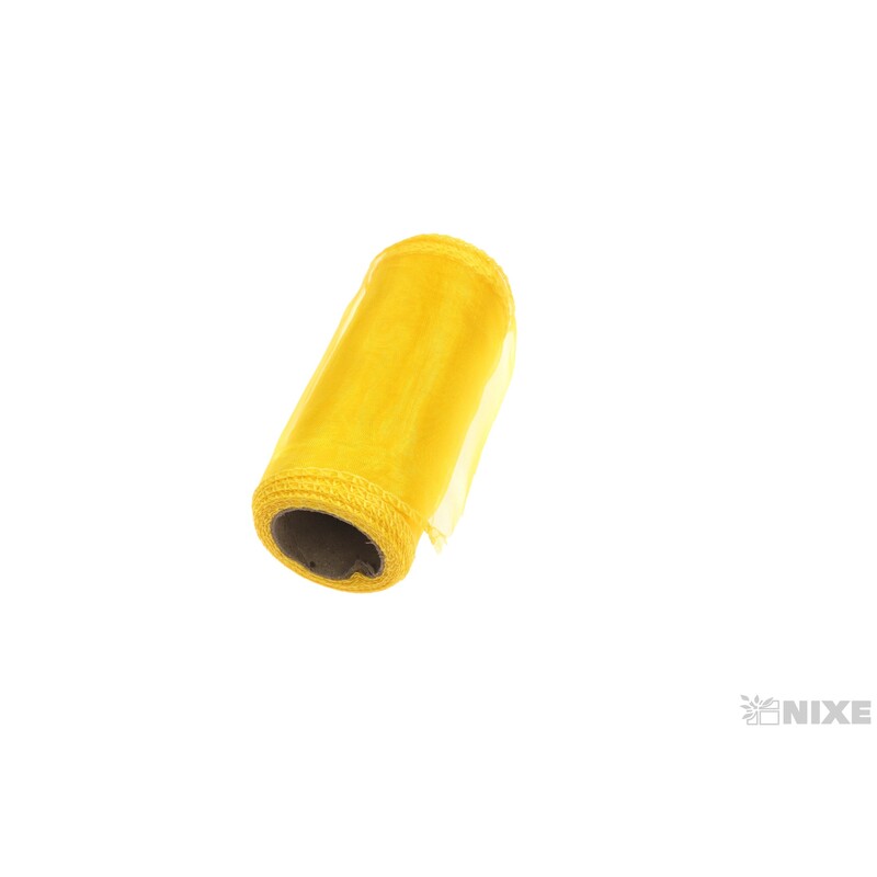 ORGANZA 12cmx8m*ŽLUTÁ TM.