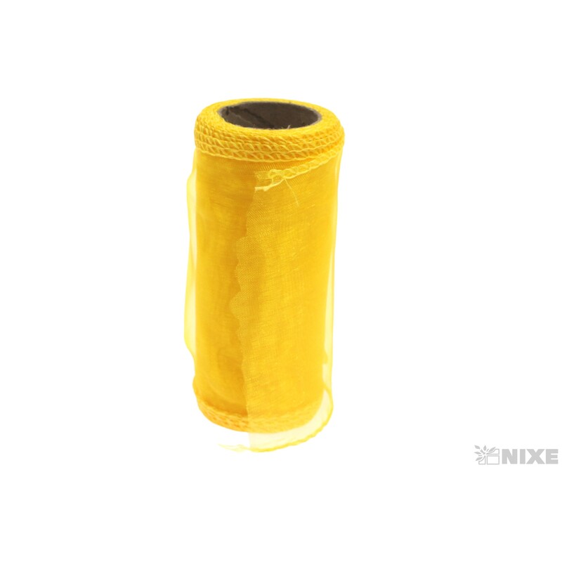 ORGANZA 12cmx8m*ŽLUTÁ TM.