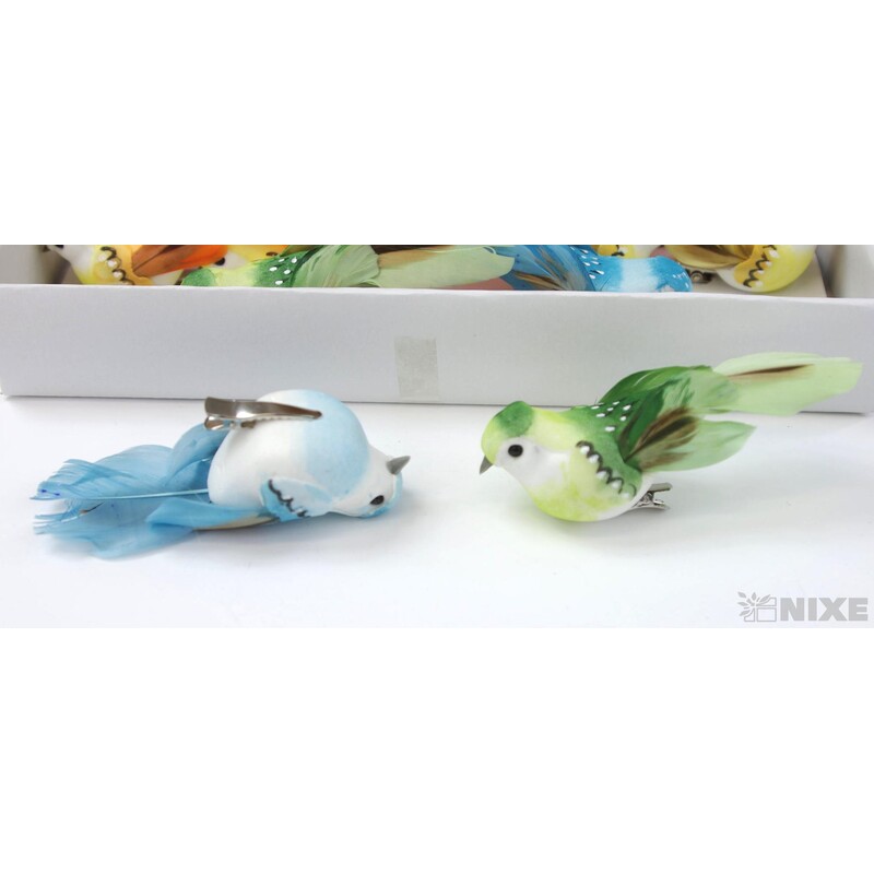 PTÁČEK KLIPS 8cm 12ks*