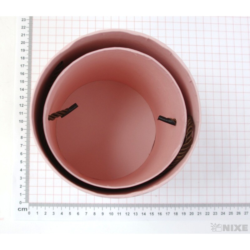 KVĚTINOVÝ BOX pr. 14x18cm 13x16*RŮŽOVÁ