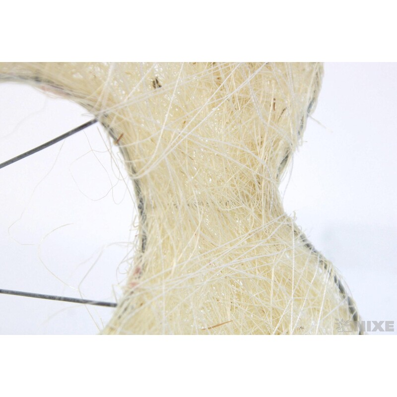 PODLOŽKA SISAL KVĚT 20cm*BÍLÁ