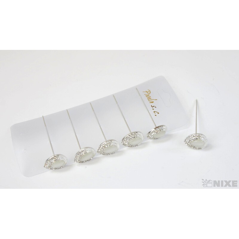 ŠPENDLÍK PL SVATEBNÍ 15mmx5cm 6ks